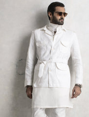 OFF-WHITE FLAP POCKET SAFARI JACKET