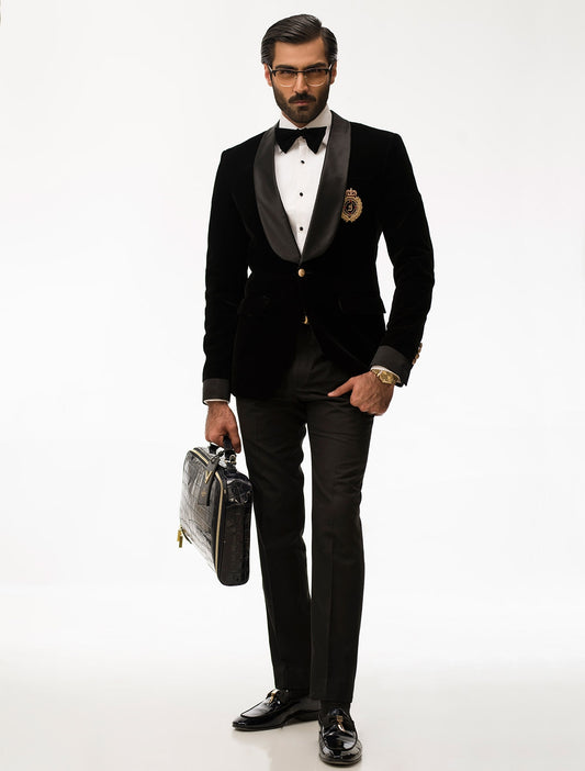 CLASSIC BLACK VELVET DINNER JACKET