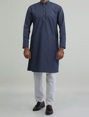 DENIM BLUE -DOBBY KURTA