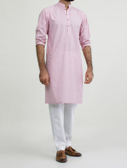 LIGHT PINK DOBBY KURTA