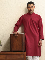 DARK PINK CLASSIC KURTA-S