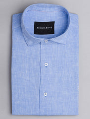 SKY BLUE LINEN SHIRT