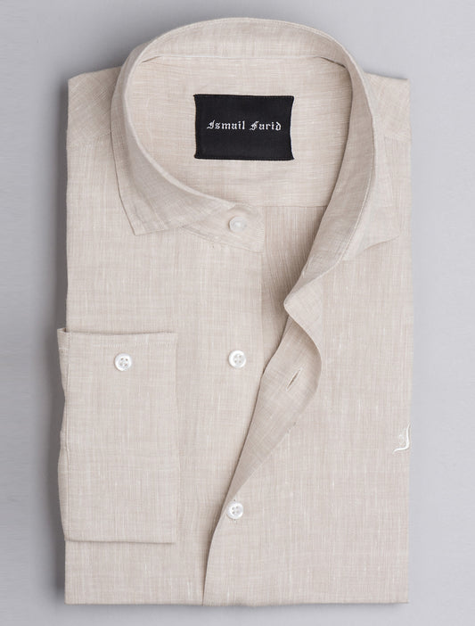 BEIGE LINEN SHIRT