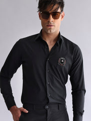 BLACK MONOGRAM SHIRT