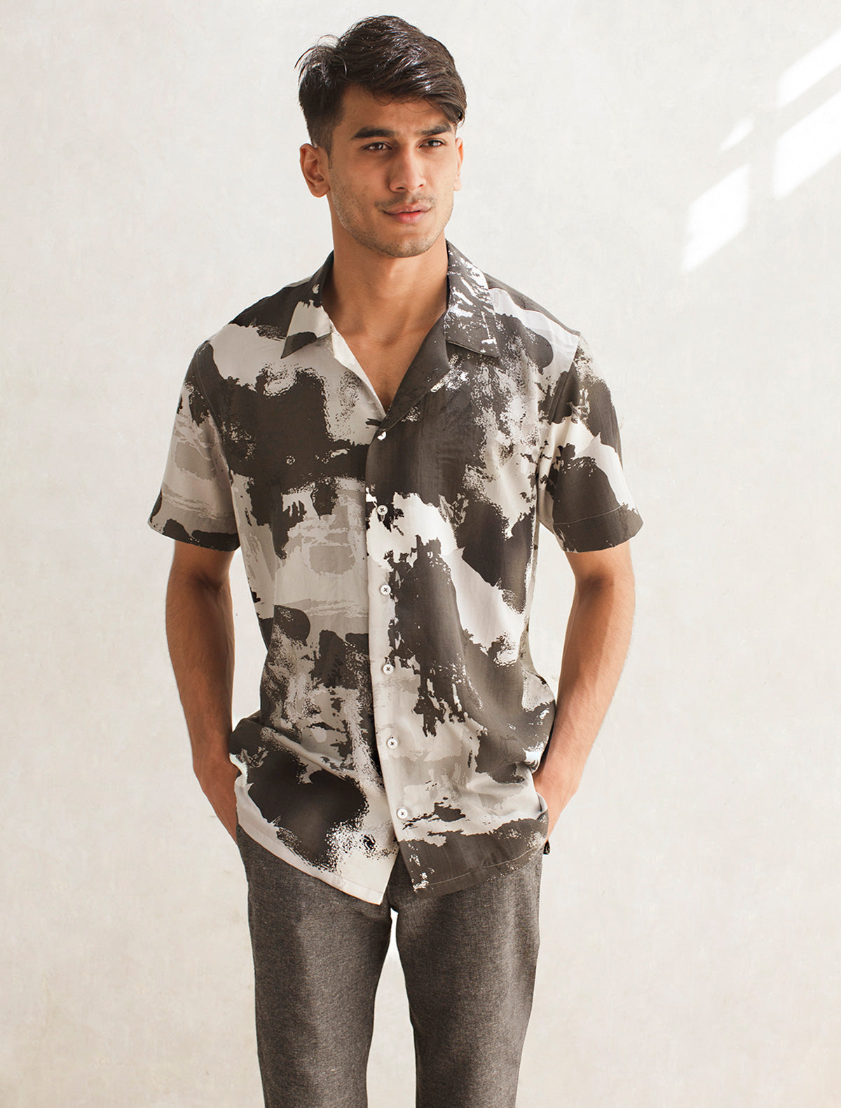 GRAY CAMOUFLAGE SHIRT