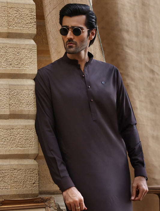 MAROON TWO TONE KAMEEZ SHALWAR