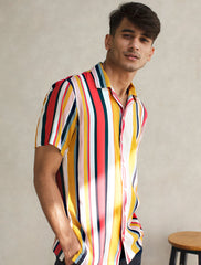 BOLD VERTICAL STRIPE SHIRT