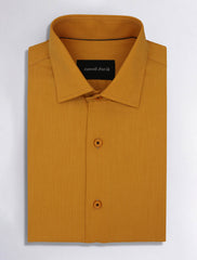 MUSTARD COLOR HERRINGBONE SHIRT
