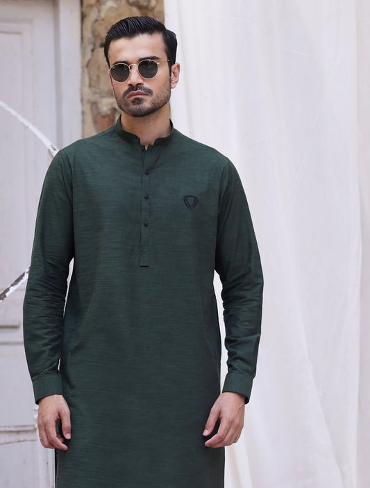 GREEN DESIGNER KURTA PAJAMA