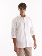 WHITE LINEN SHIRT