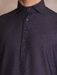 PURPLE TWO TONE TEXTURED KAMEEZ SHALWAR-S