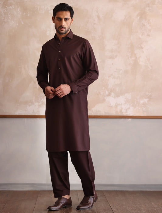 MAROON CLASSIC KAMEEZ SHALWAR