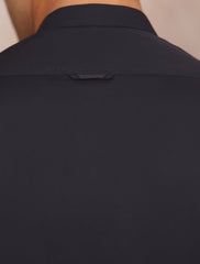 BLACK KAMEEZ SHALWAR WITH FRONT MONOGRAM