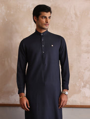 NAVY BLUE TWILL KAMEEZ SHALWAR