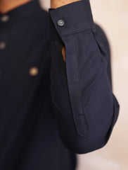 NAVY BLUE TWILL KAMEEZ SHALWAR