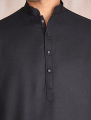 BLACK TWILL KAMEEZ SHALWAR