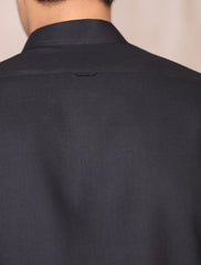 BLACK TWILL KAMEEZ SHALWAR