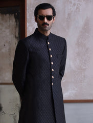 BLACK DIAMOND EMBROIDERED SHERWANI