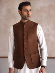 CLASSIC BROWN TWEED WAISTCOAT