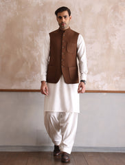CLASSIC BROWN TWEED WAISTCOAT