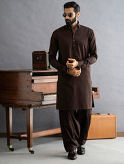 BROWN - SIGNATURE SERIES KAMEEZ SHALWAR