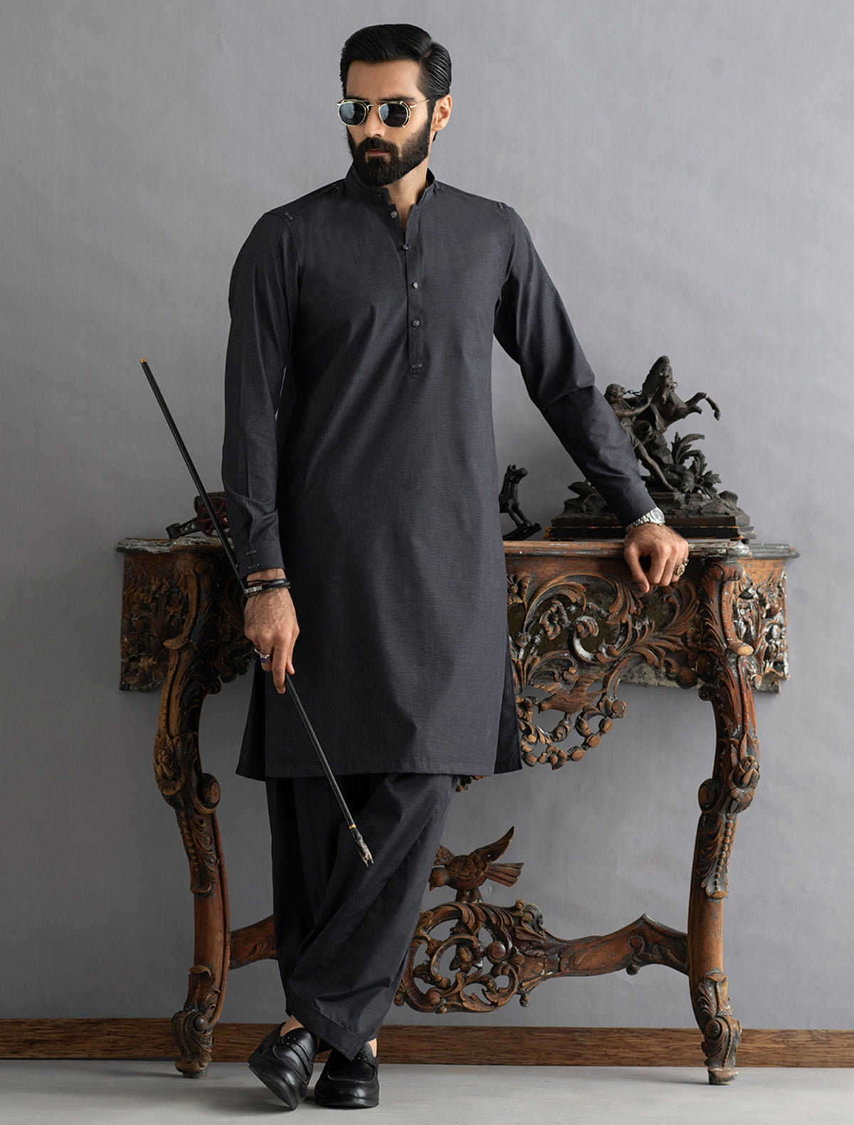 GREY KAMEEZ SHALWAR  - REVIT DETAILED