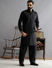 JET BLACK- SIGNATURE SERIES KAMEEZ SHALWAR