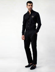 BLACK BUCKLE PANT