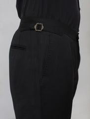 BLACK BUCKLE PANT