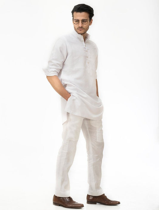 WHITE LINEN PANTS