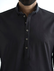 JET BLACK KAMEEZ SHALWAR