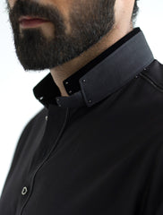 JET BLACK KAMEEZ SHALWAR