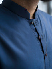 BLUE TWO-TONE KURTA PAJAMA
