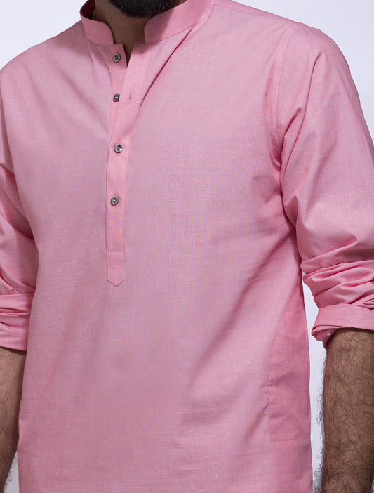 PINK DOTTED KURTA