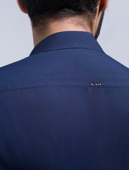 BLUE ILET DETAILED KURTA