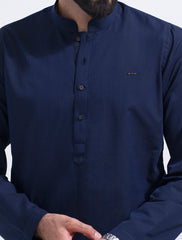 BLUE ILET DETAILED KURTA
