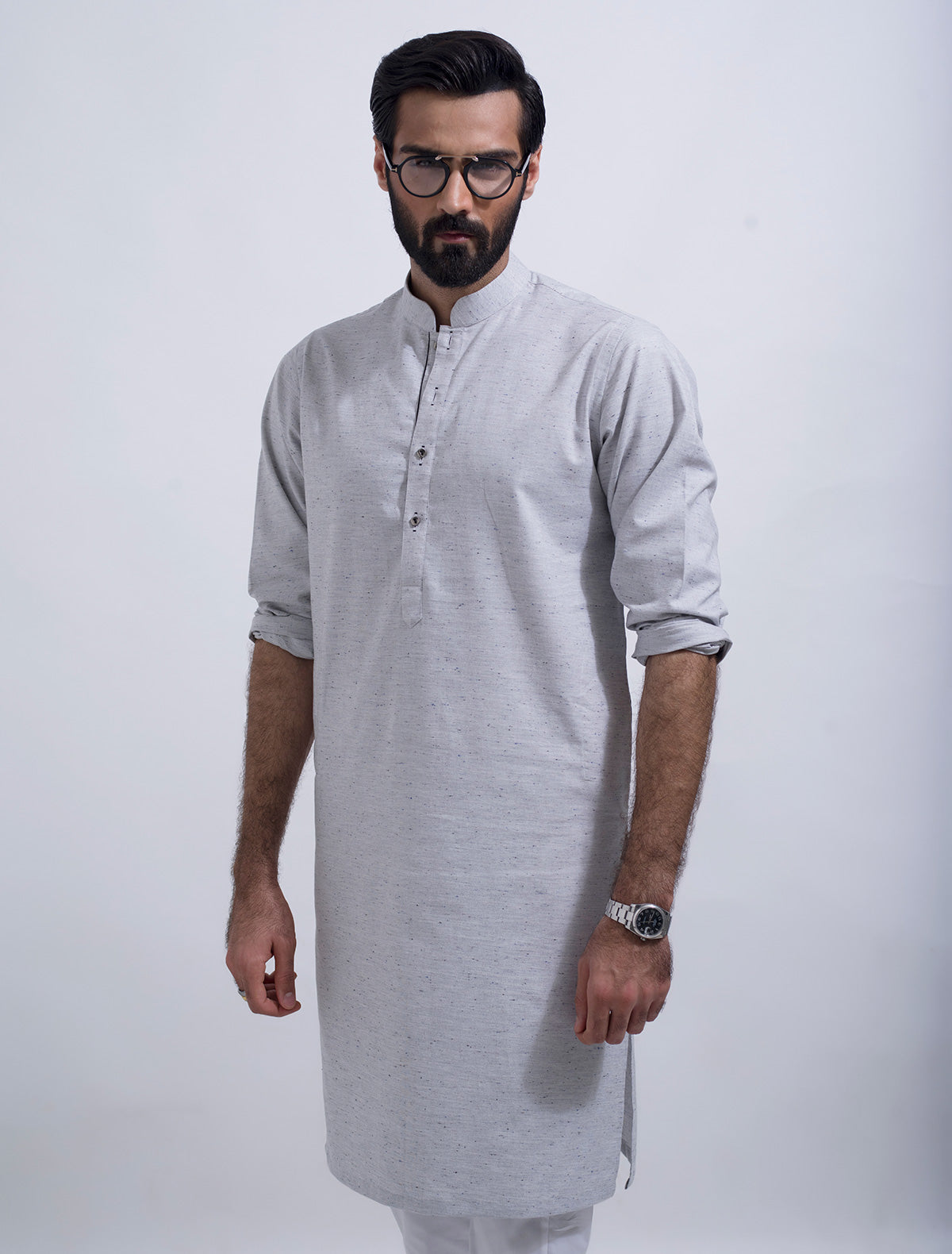 GREY SALT & PEPPER KURTA