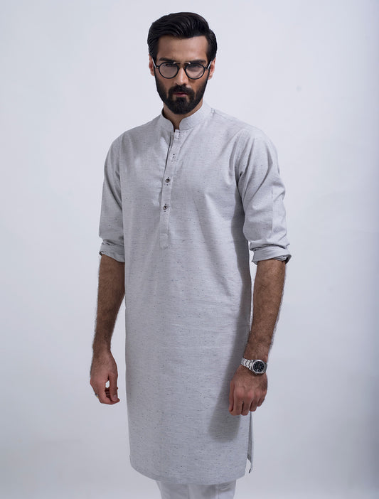 GREY SALT & PEPPER KURTA