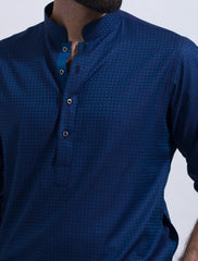 NAVY-TURQOISE KURTA