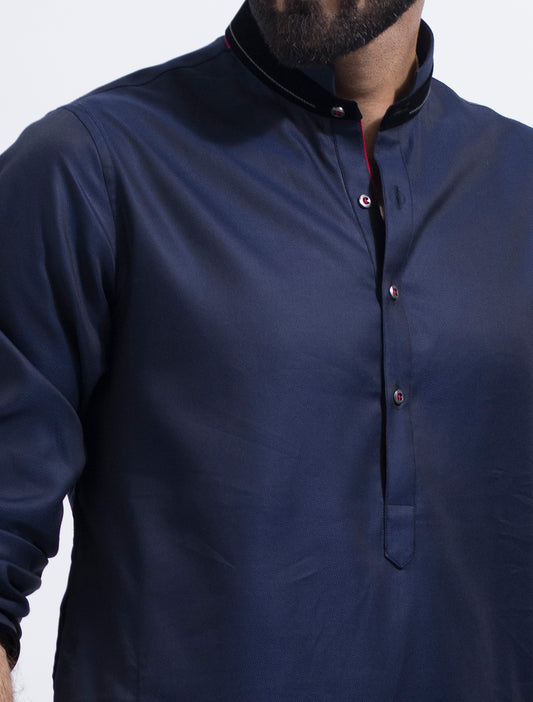 NAVY BLUE DESIGNER KURTA