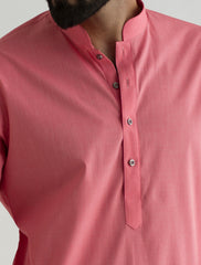 PINK SMART-CASUAL KURTA