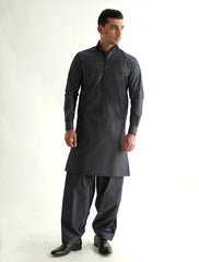 CHARCOAL GREY KAMEEZ SHALWAR