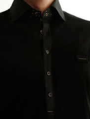 BLACK ZIP DETAILED KAMEEZ SHALWAR
