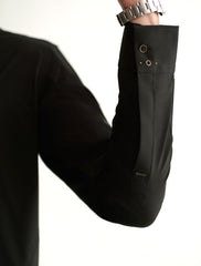 BLACK ZIP DETAILED KAMEEZ SHALWAR