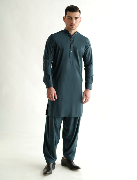 GREEN KAMEEZ SHALWAR