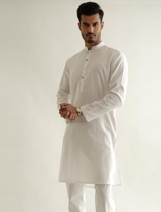 WHITE EGYPTIAN COTTON KURTA