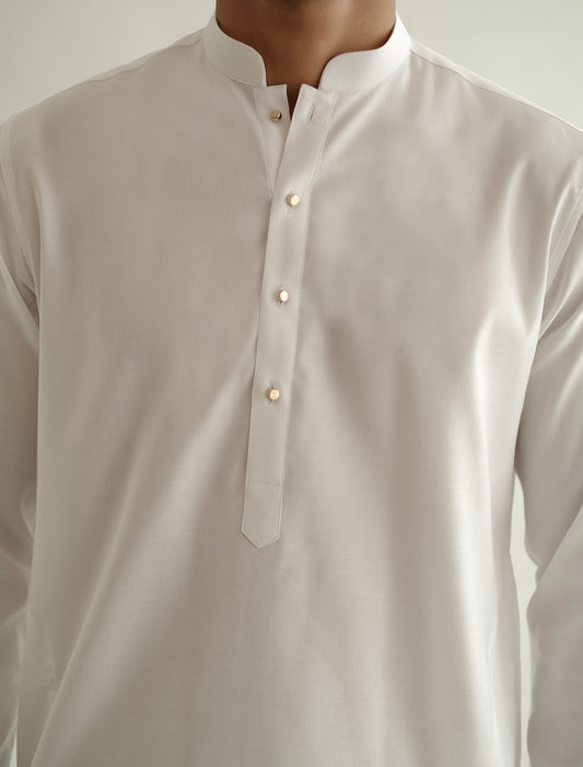 WHITE EGYPTIAN COTTON KURTA
