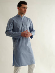 BLUE  EGYPTIAN COTTON KURTA