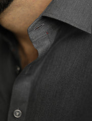 GREY SHIRT COLLAR KAMEEZ SHALWAR