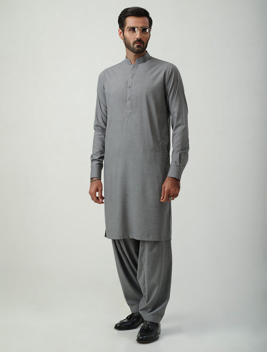 MEDIUM GREY KAMEEZ SHALWAR